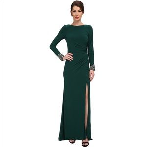 Eliza J Gown Emerald Long Sleeve